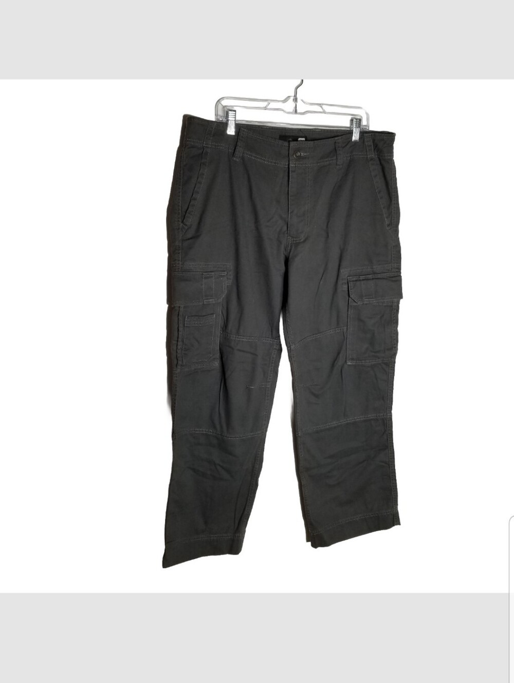 OP Ocean Pacific Cargo Pants Men's 38x30 Dark Gray 100% Cotton Hiking Utility